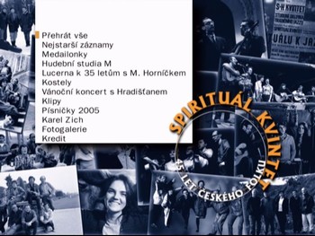 Hlavní menu DVD