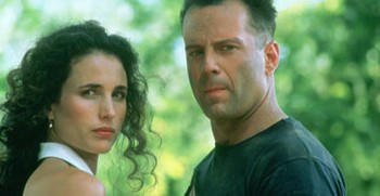 Andie MacDowell + Bruce Willis