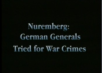Němečtí generálové před soudem v Norimberku