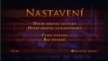 Nastavení zvuku a titulků