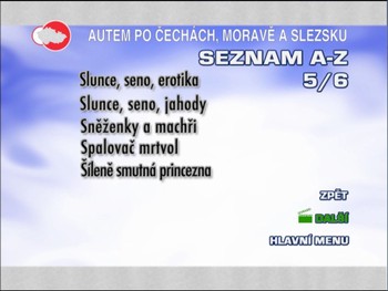 Abecední seznam ukázek