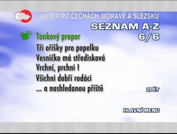 Abecední seznam ukázek